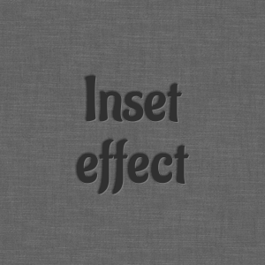 Inset text effect made with CSS3 text shadow
