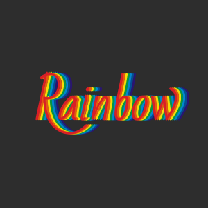 Rainbow text effect made with pure CSS3