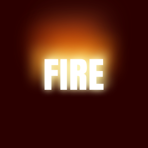 Burning fire effect only with CSS3