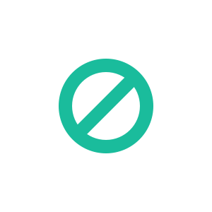 Forbidden sign shape created with CSS3 border
