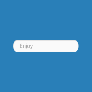 CSS3 input with hover and focus states on a blue background