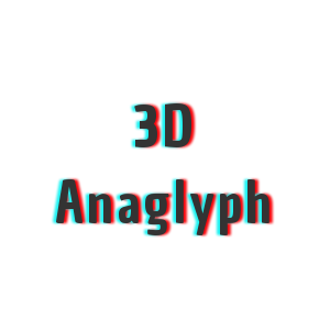 CSS3 stereo anaglyph 3D text effect 