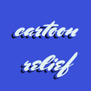 Cartoon relief text effect with CSS3 background and  text shadow